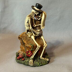 Summit Collection Figurine Skeleton Wedding Skull Goth Arcadia CA Gift Dead Bone